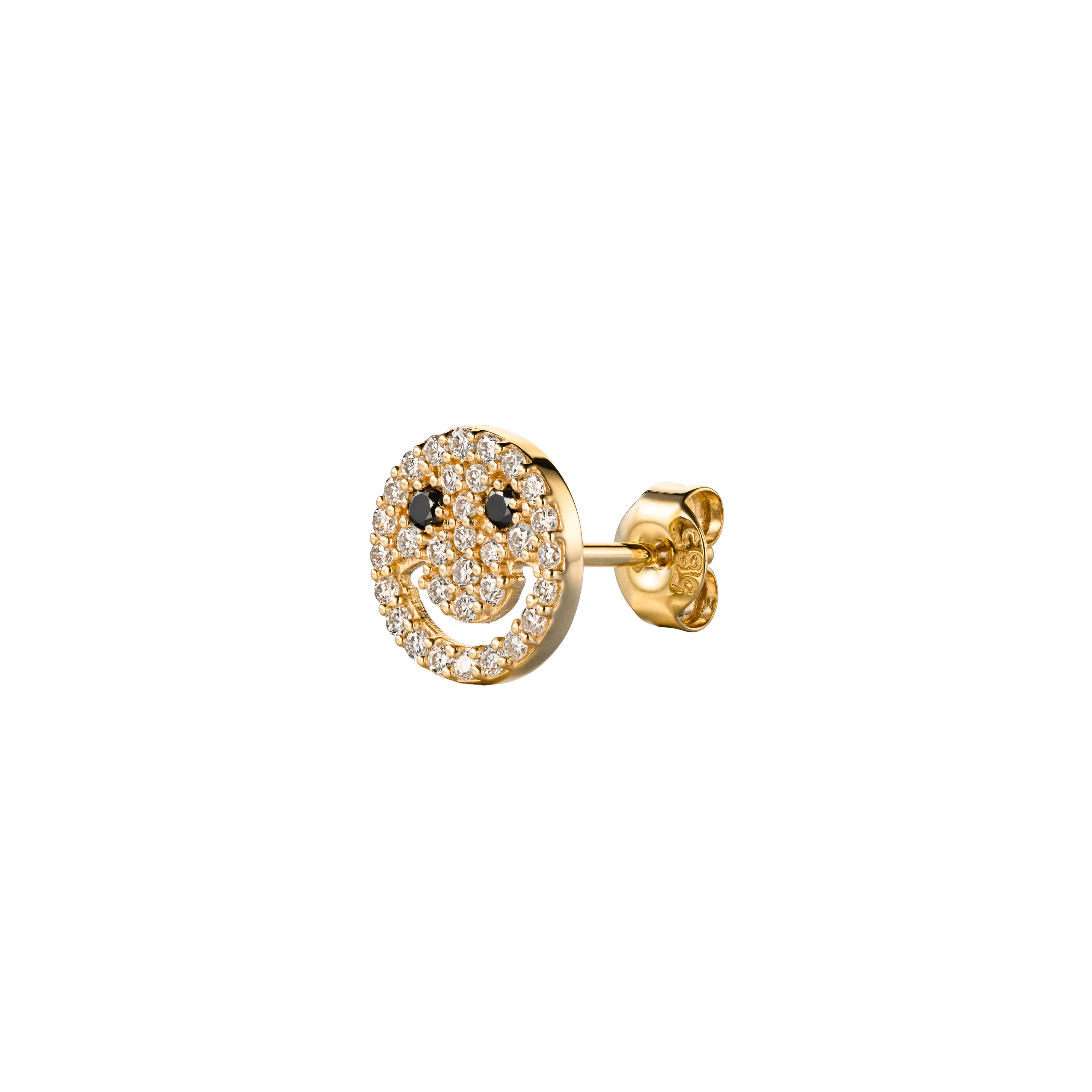 APOLLO EYES - Diamond & Gold Stud Ear Piercing