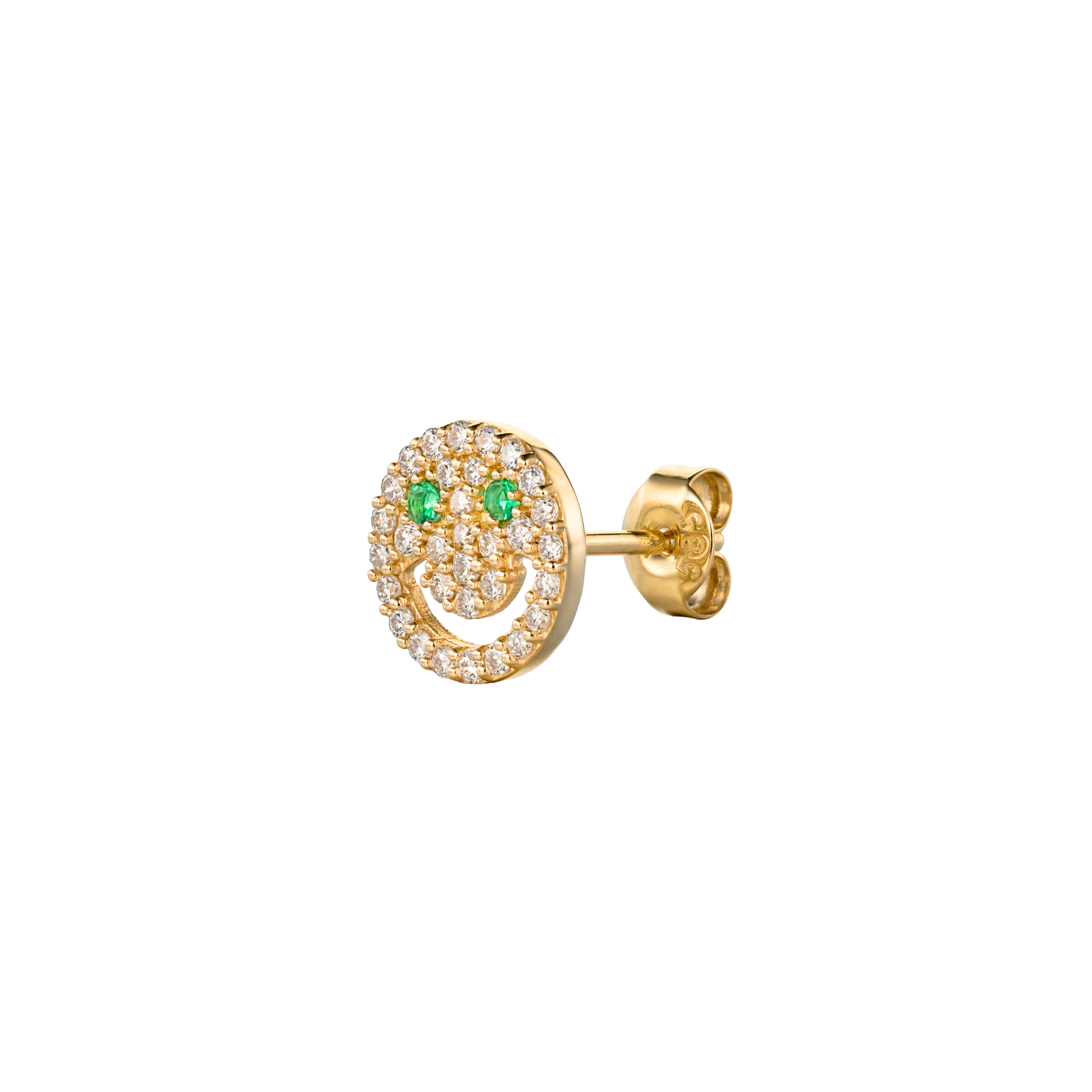 APOLLO EYES - Diamond & Gold Stud Ear Piercing