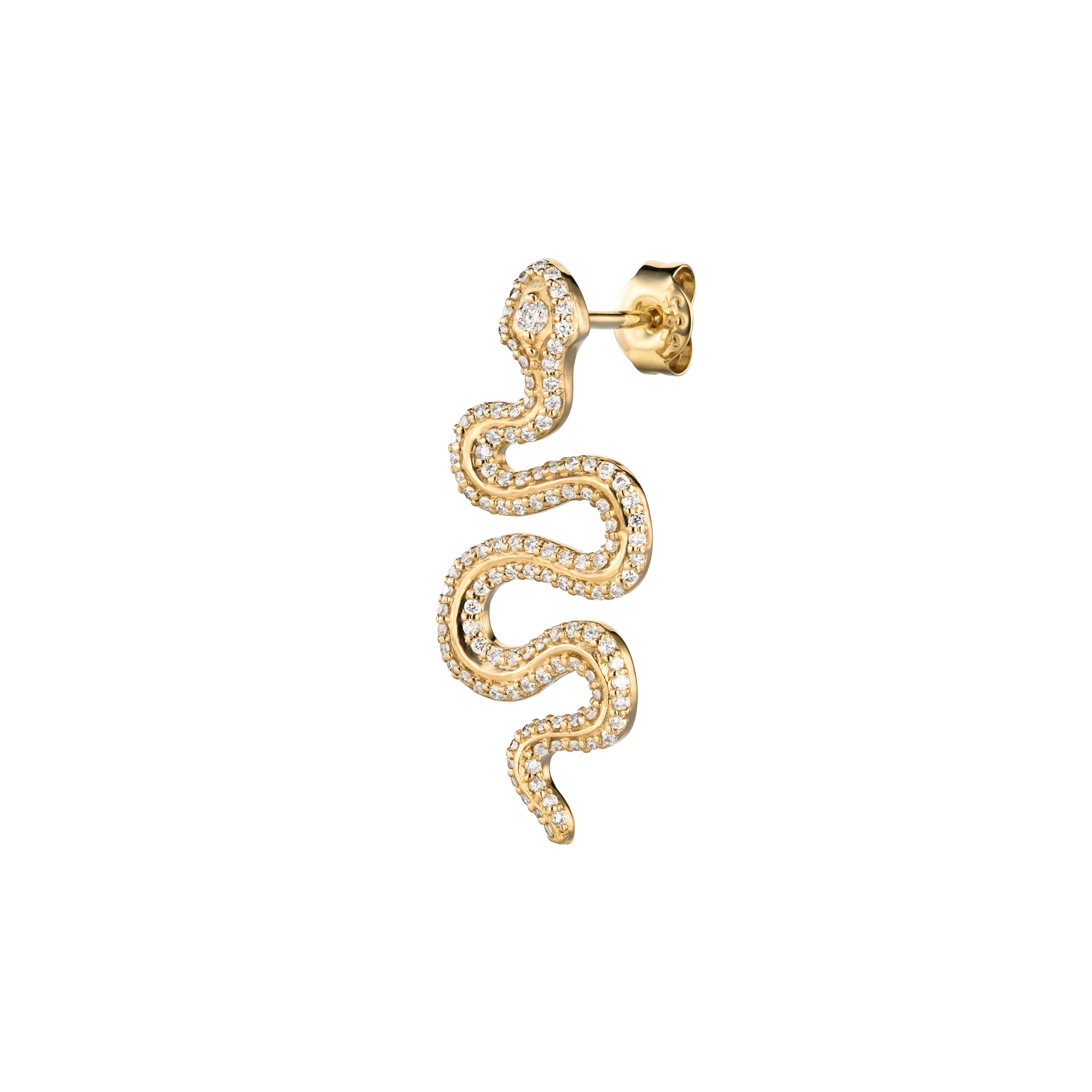EVA - Diamond & Gold Crawling Earring