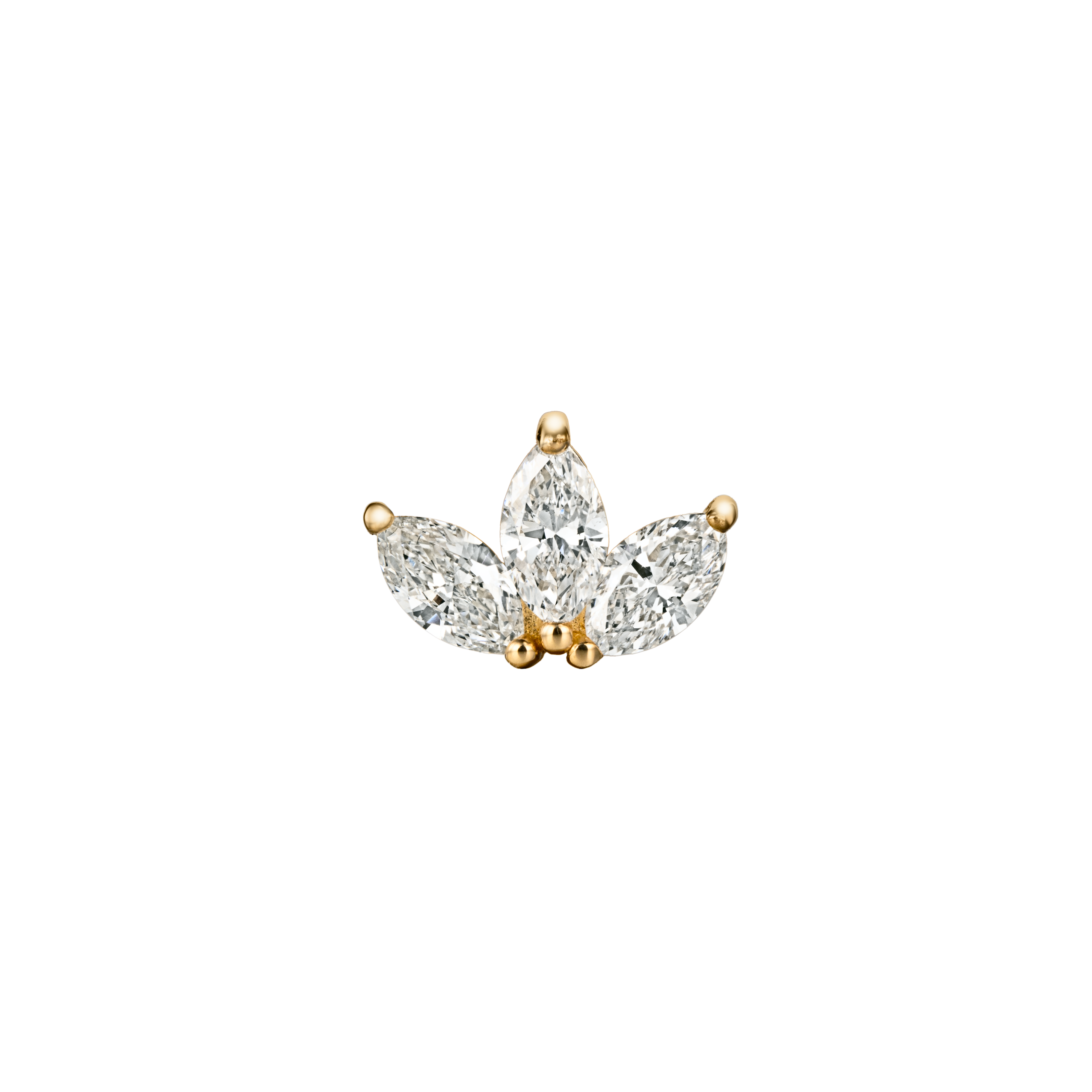 VENUS - Diamond & Gold Labret Earring