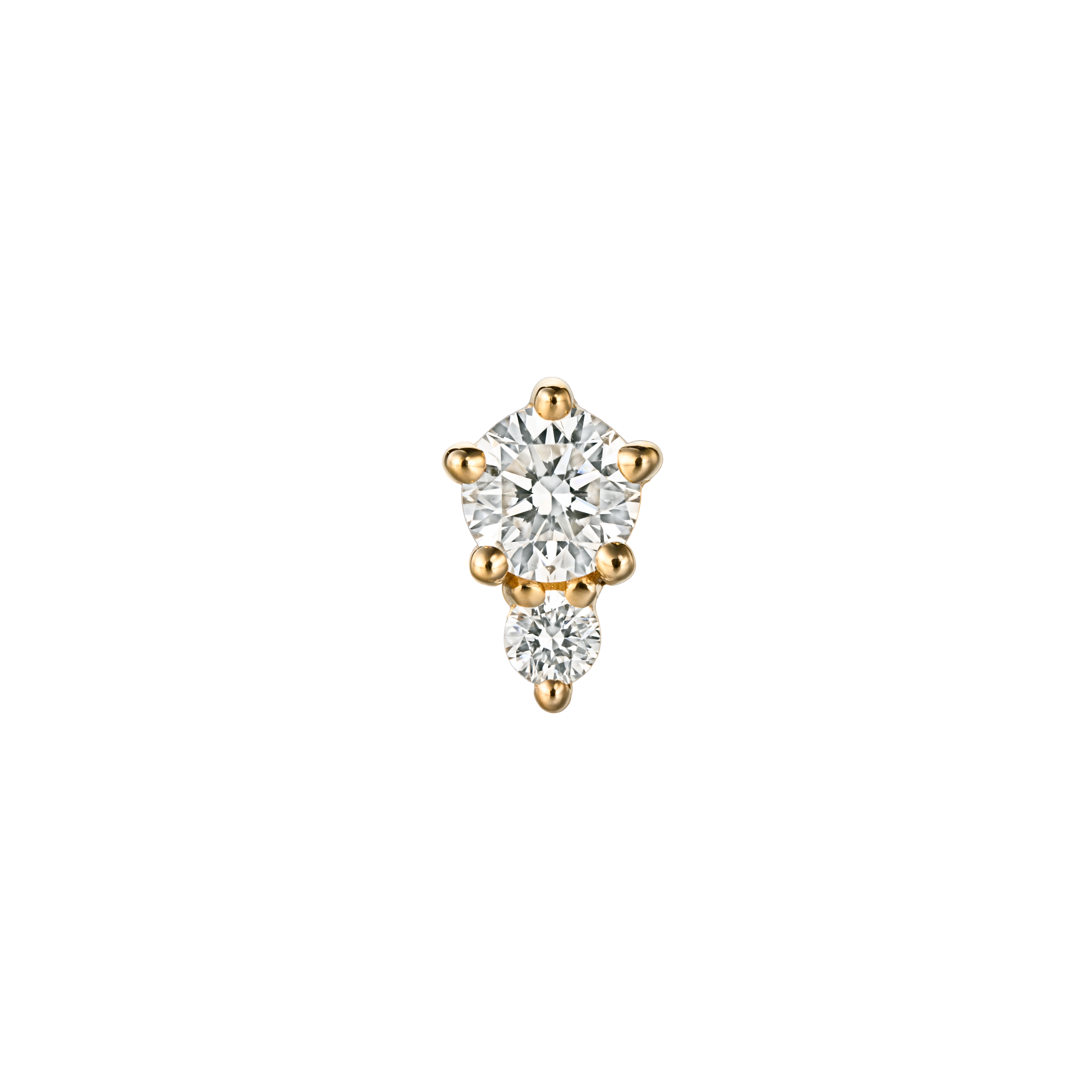 MARI - Diamond & Gold Labret Earring