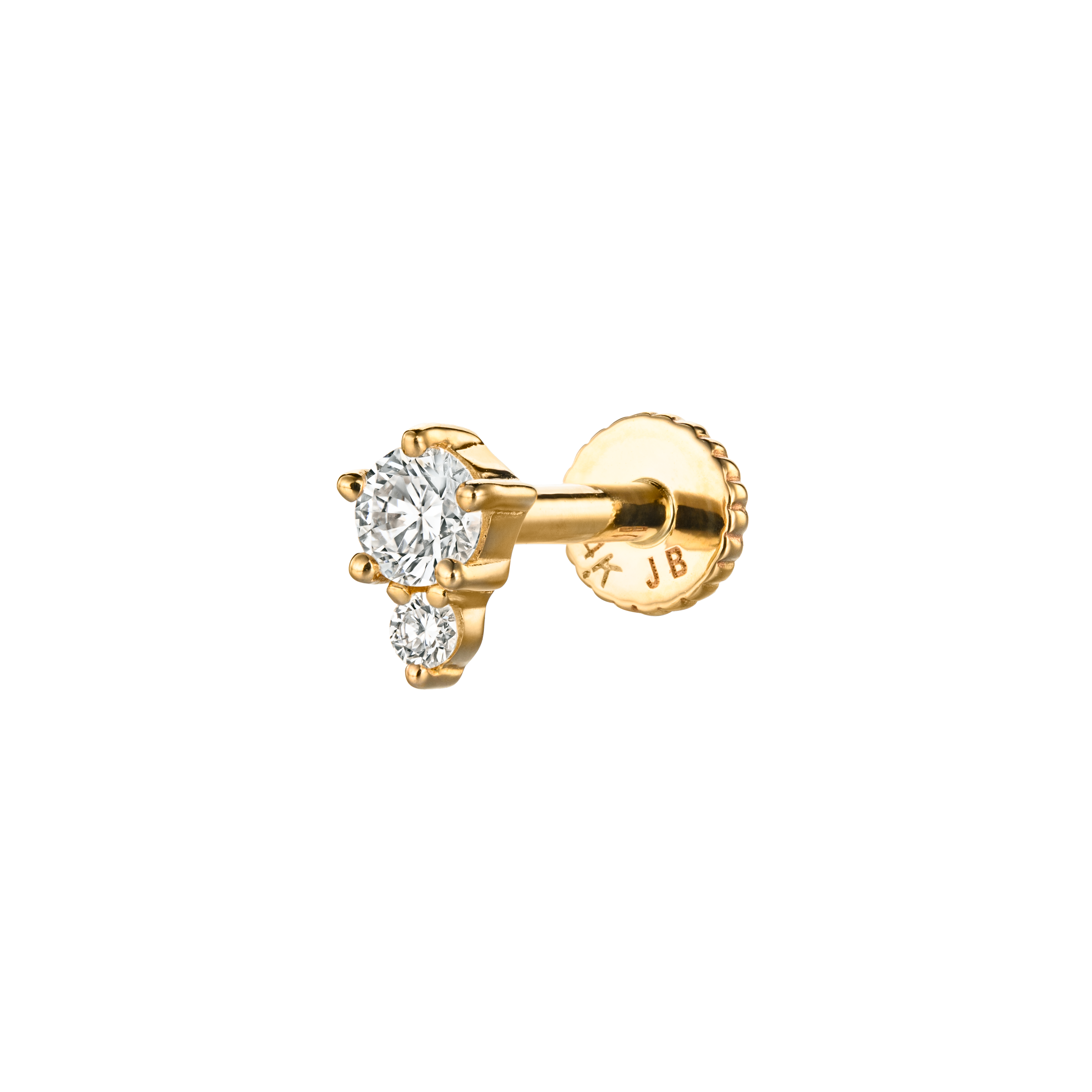 MARI - Diamond & Gold Labret Earring