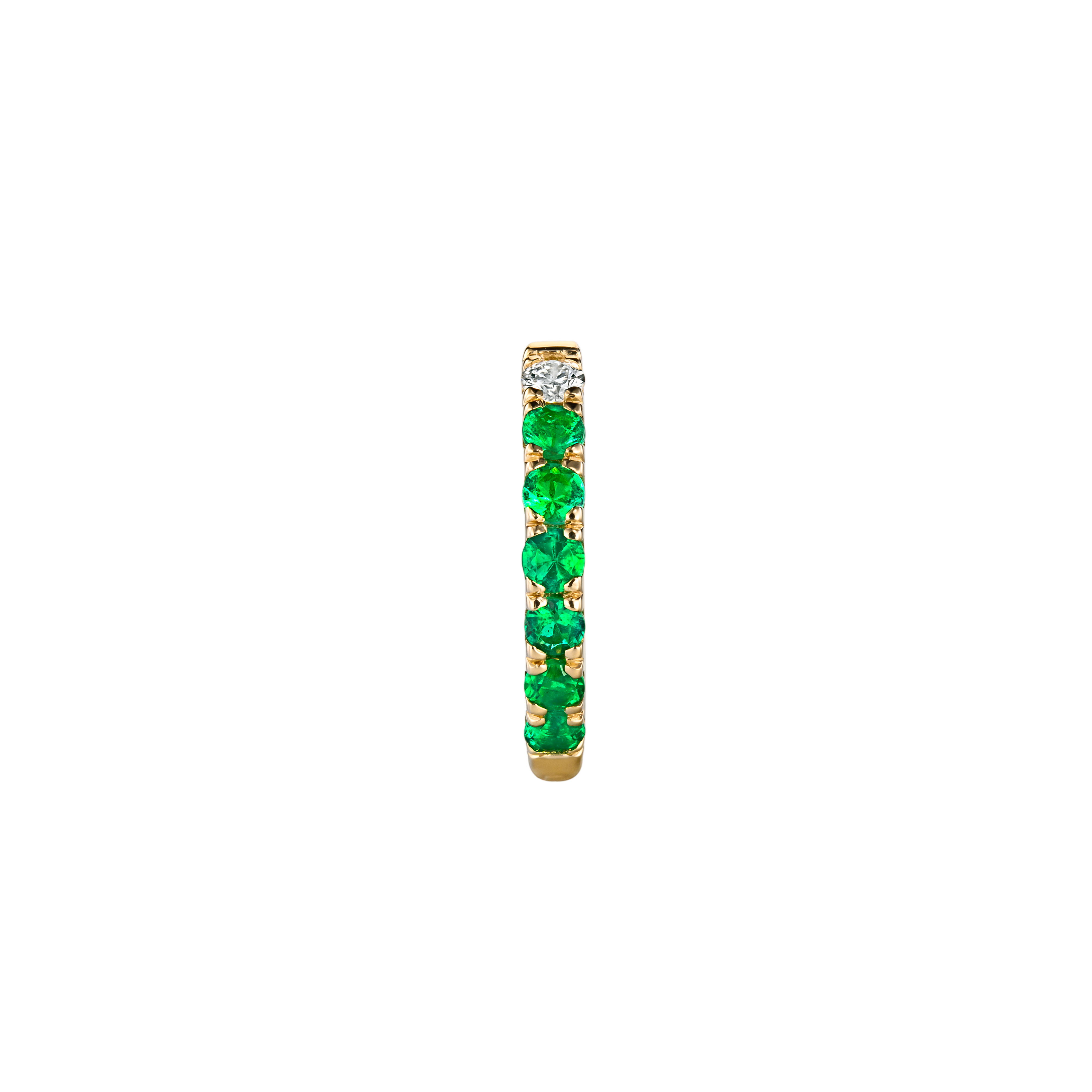 HERCULES - Diamond & Gold Hoop Ear Piercing