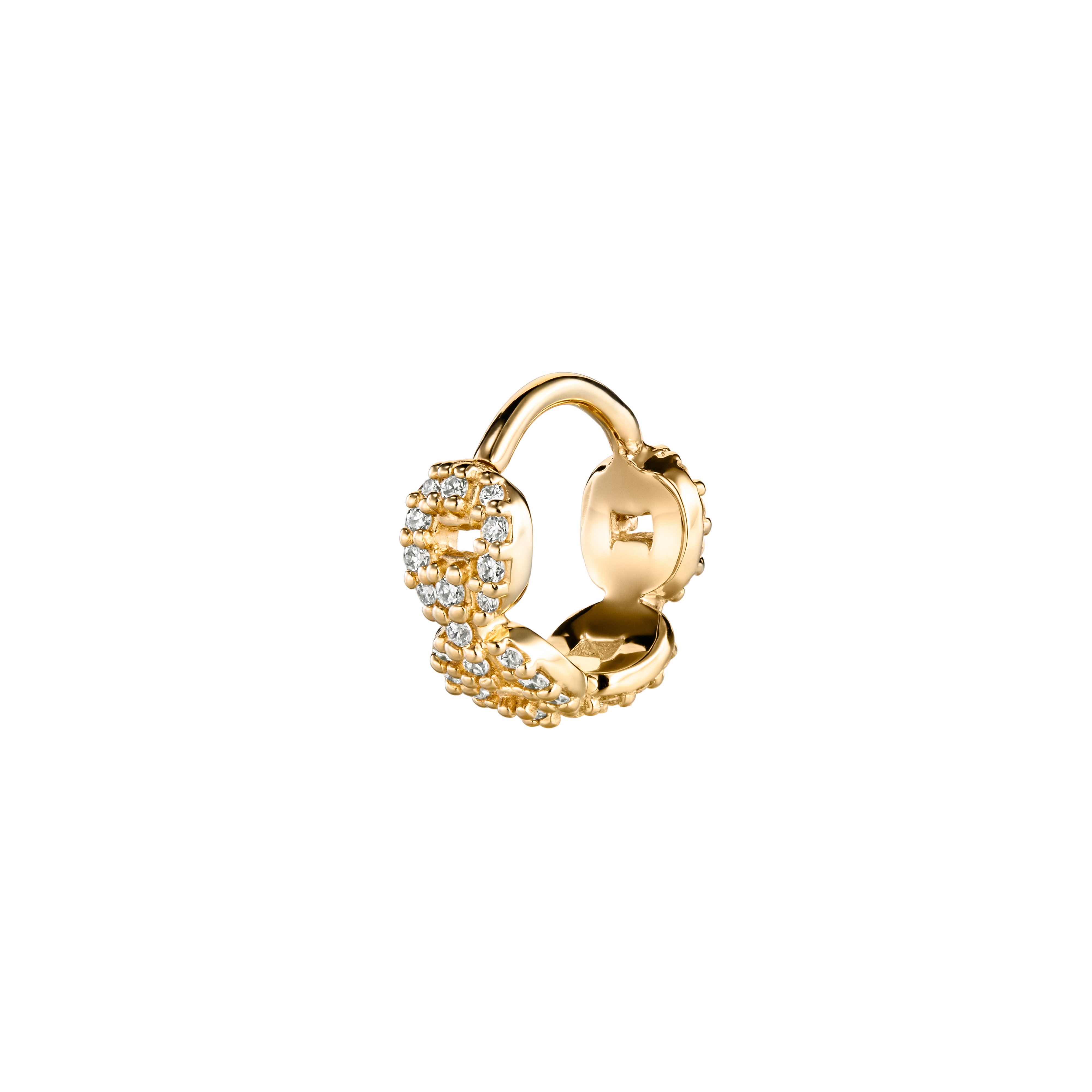 CHARLOTTE - Gold & Diamonds Clicker Earring