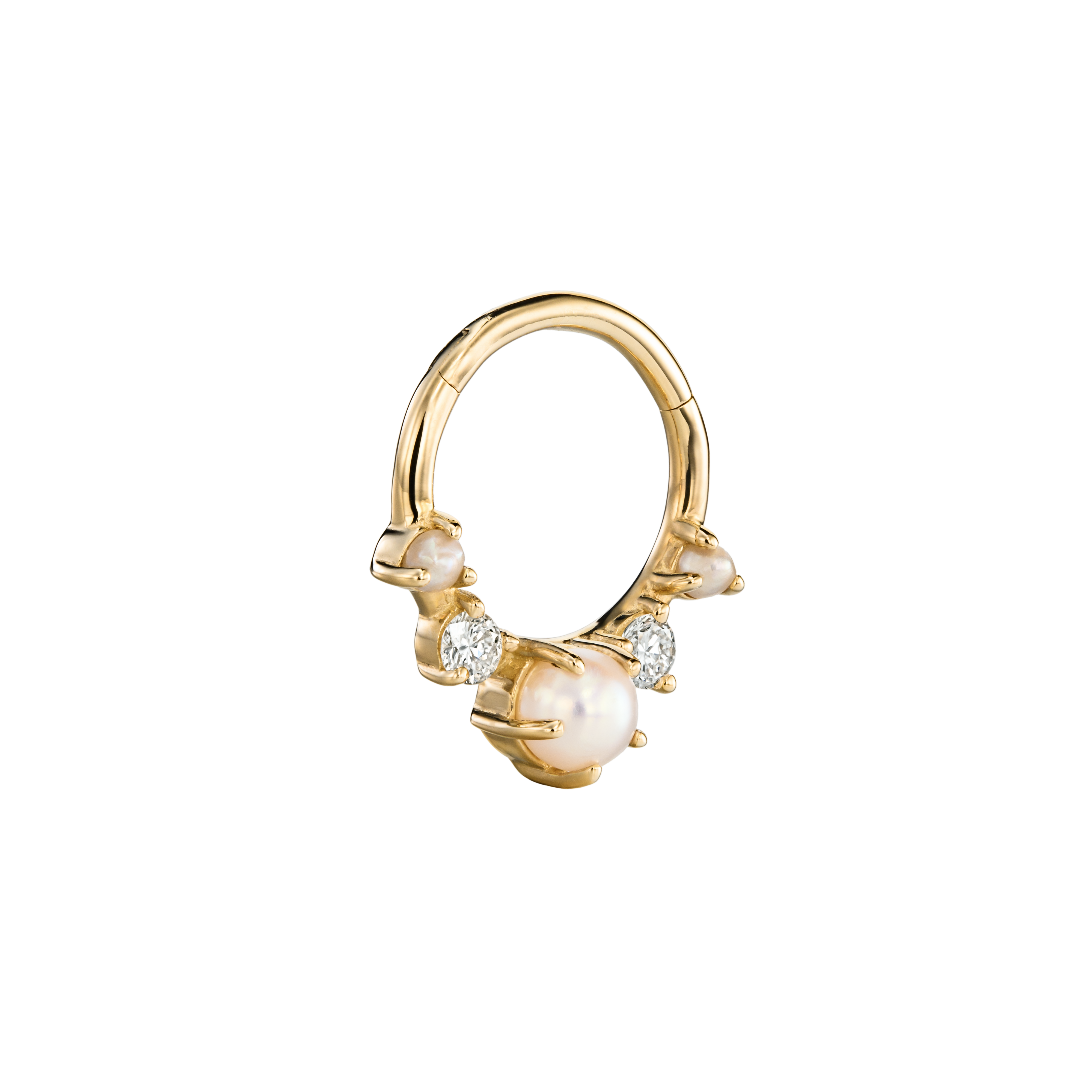 JANE - Diamond & Gold Ear Piercing