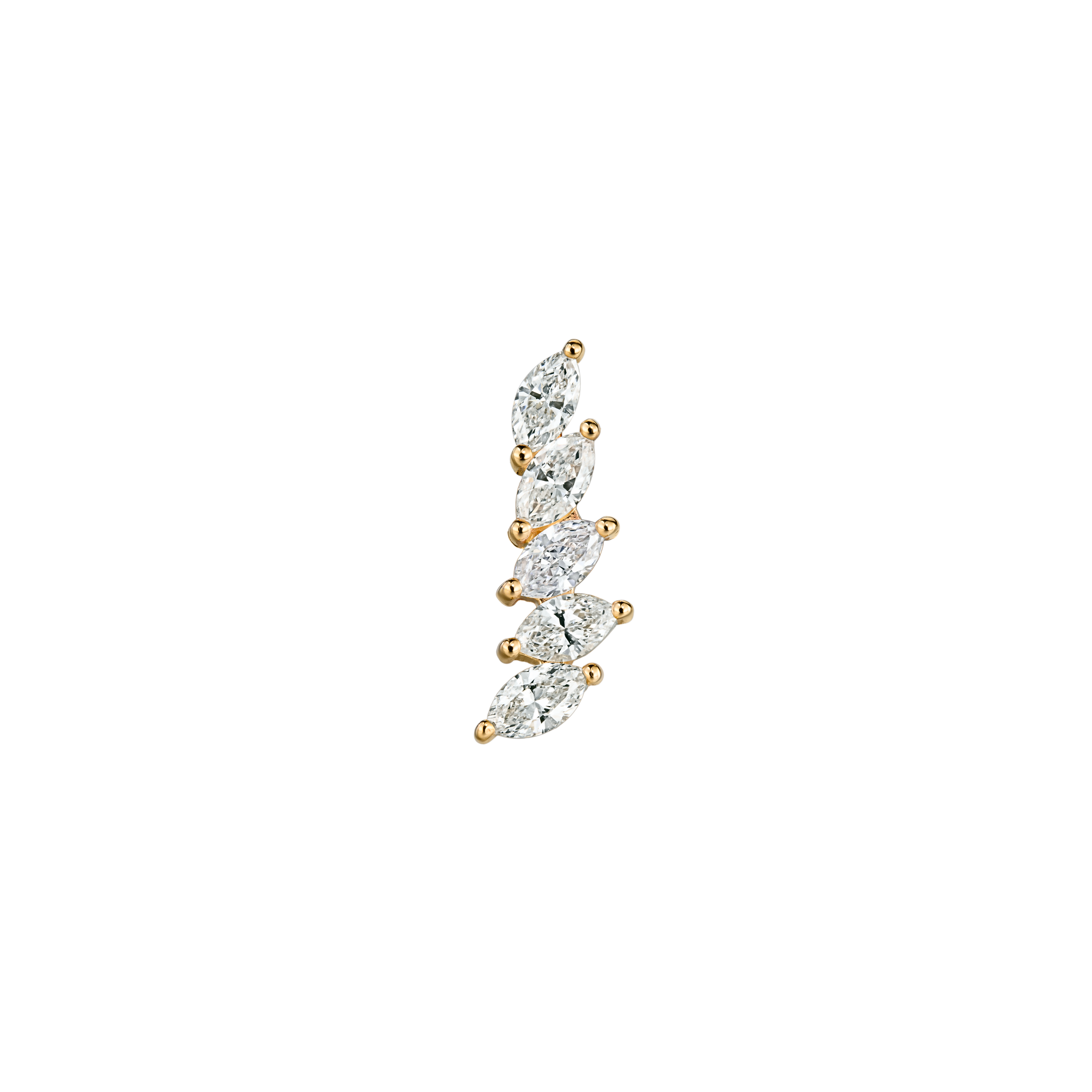 SIENNA - Diamond & Gold Labret Earring
