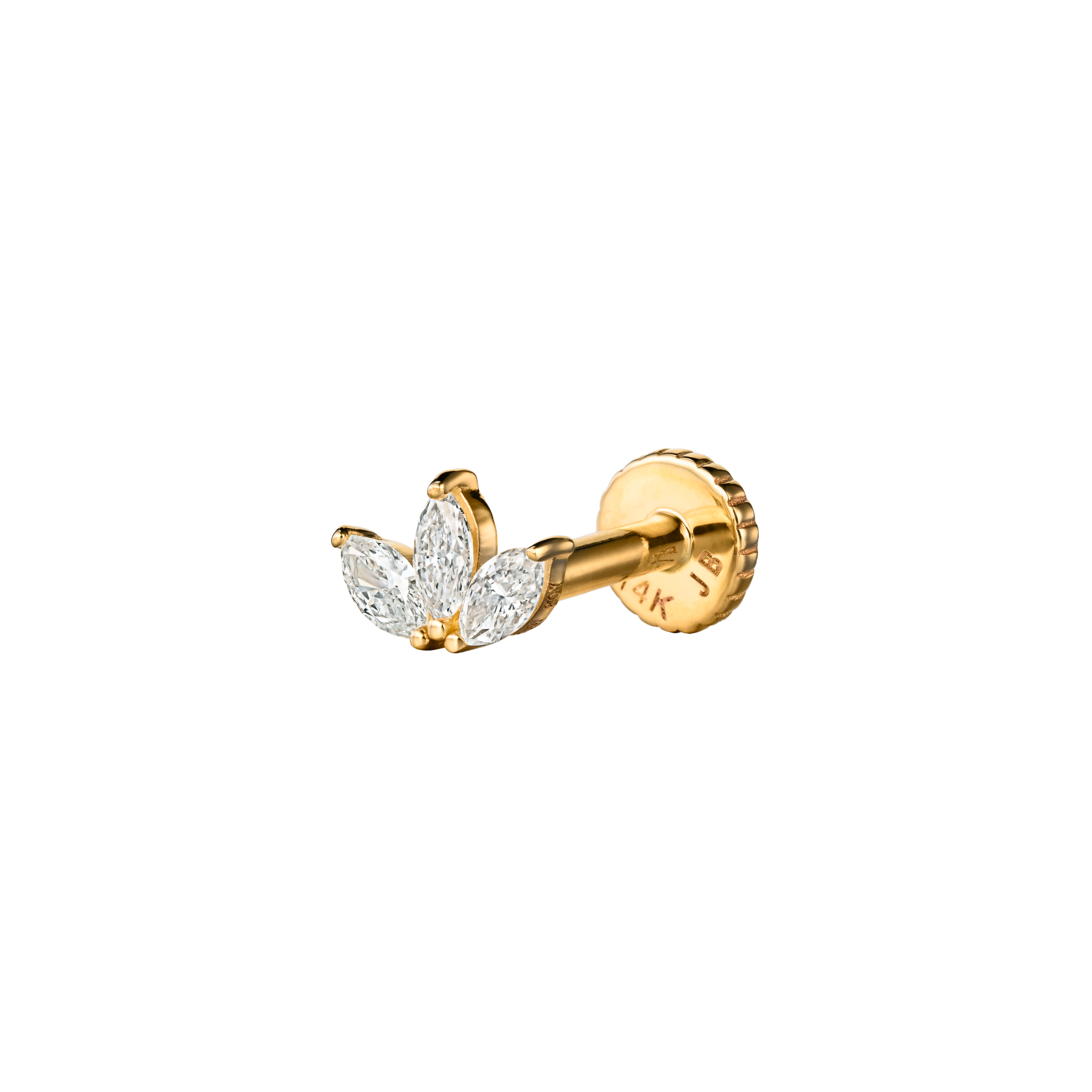 VENUS - Diamond & Gold Labret Earring