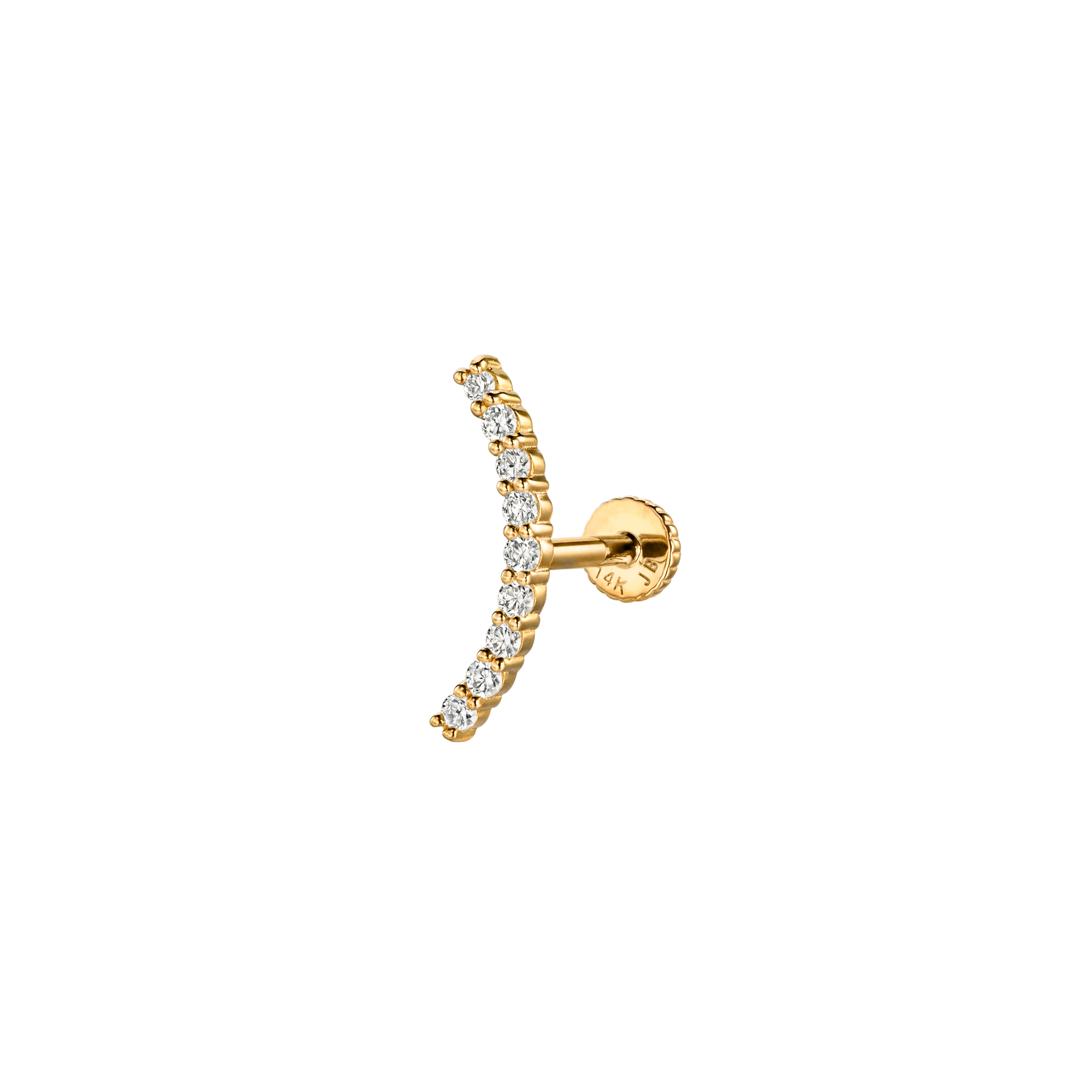 VIOLA - Diamond & Gold Crawling Earring