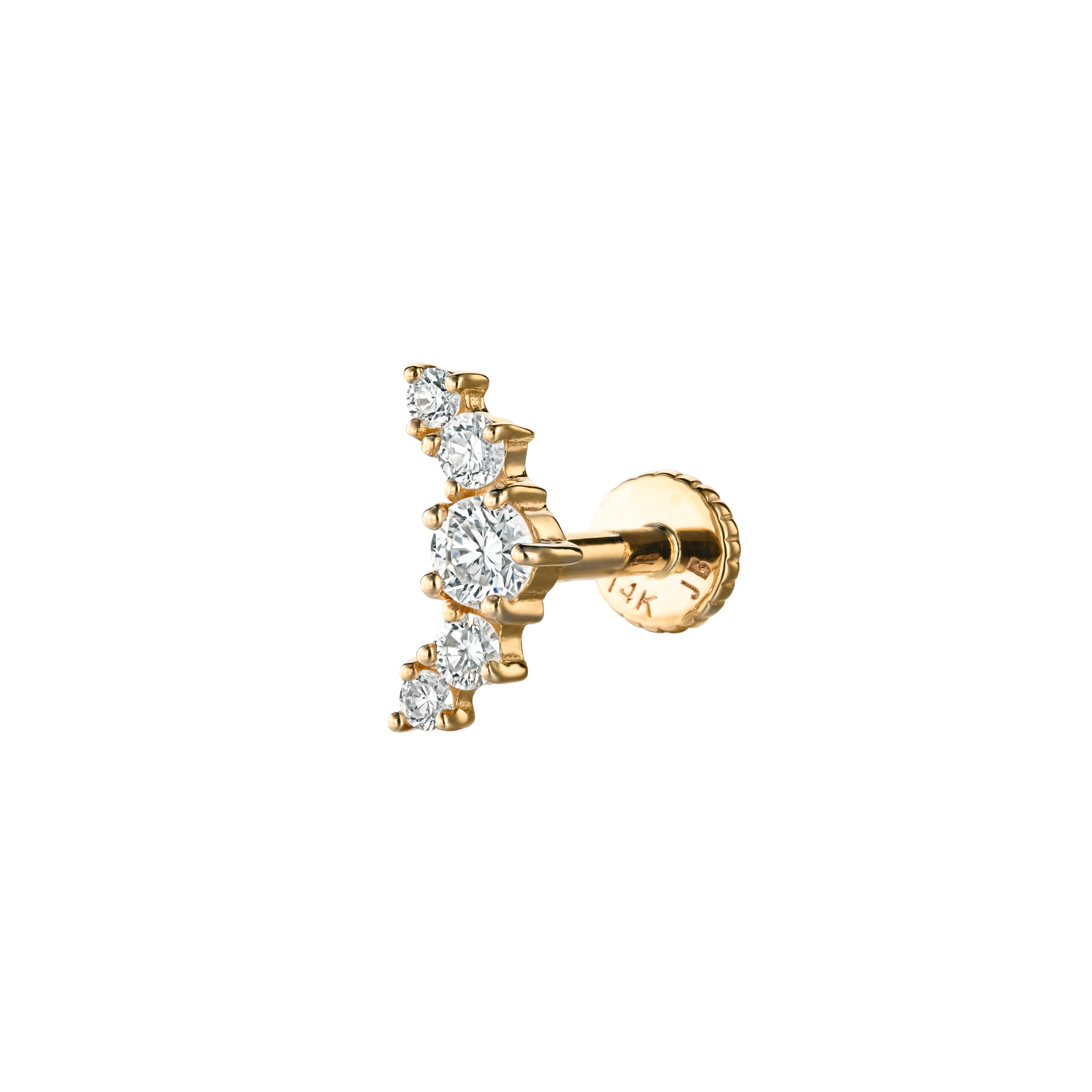 RENNE - White Diamond Clicker Piercing