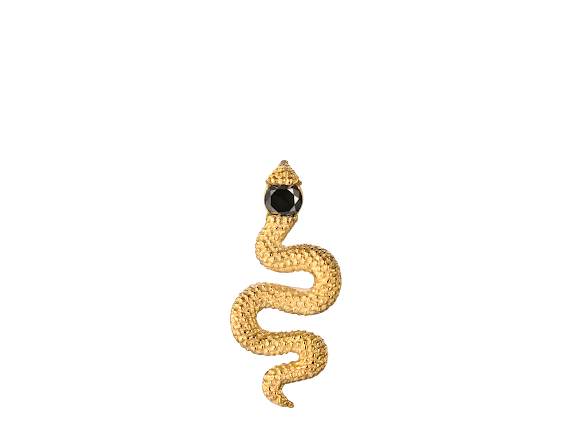 PYTHON - Gold Crawling Labret Earring